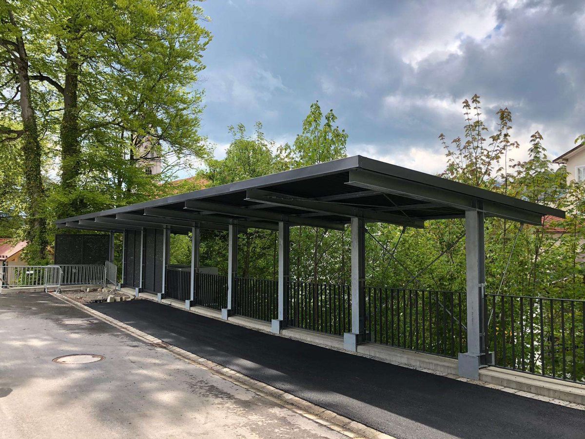 Carport freitragend